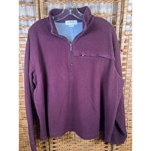 J. Crew Men's Seaboard Soft 1/4 Zip Sweater Sz XL  J.Crew Poly Cotton Pullover